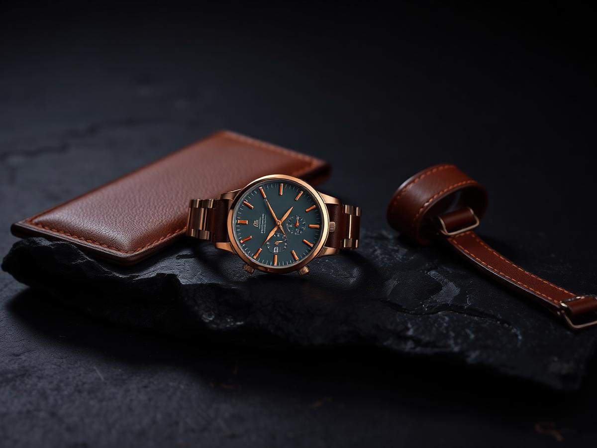 Studio product photograph with dramatic controlled lighting